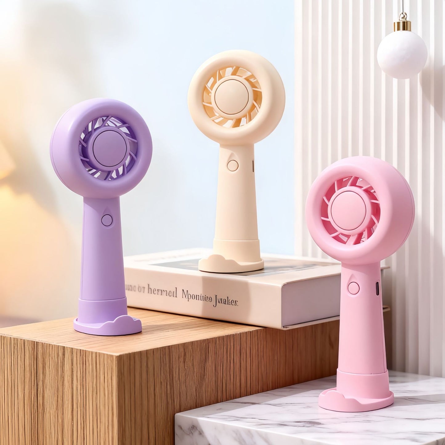 Damen Tragbarer Handventilator mit ergonomischem Design und USB-Ladefunktion Karnz