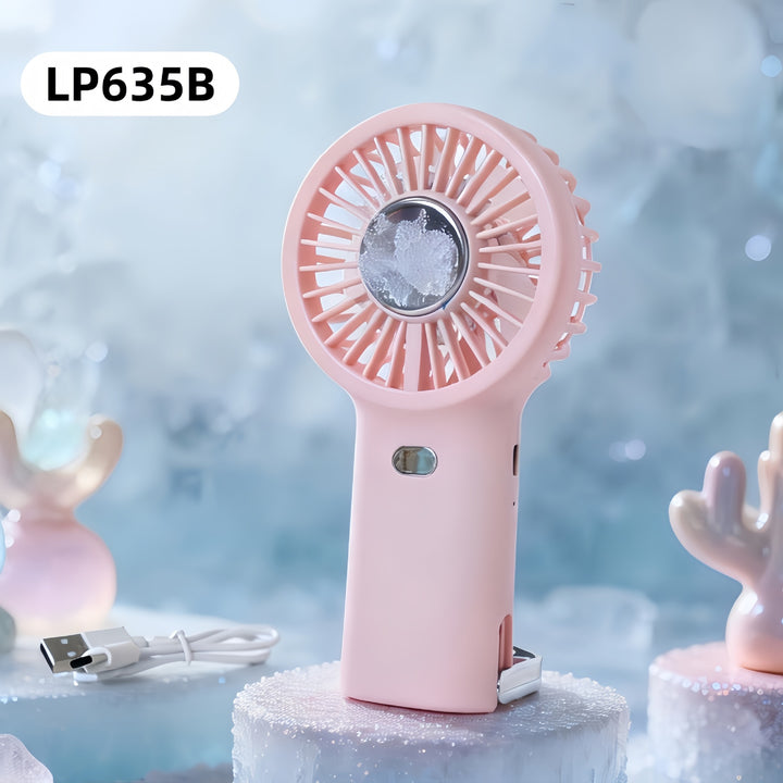 Damen Tragbarer Handventilator mit USB-Ladefunktion und ergonomischem Design Karnz