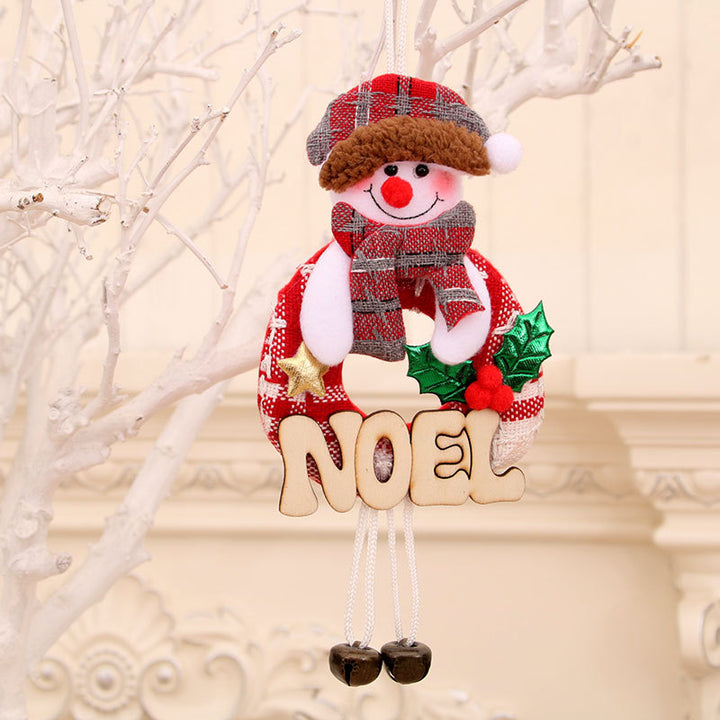 Dekorativer Weihnachts-Schneemann Kranz Karnz