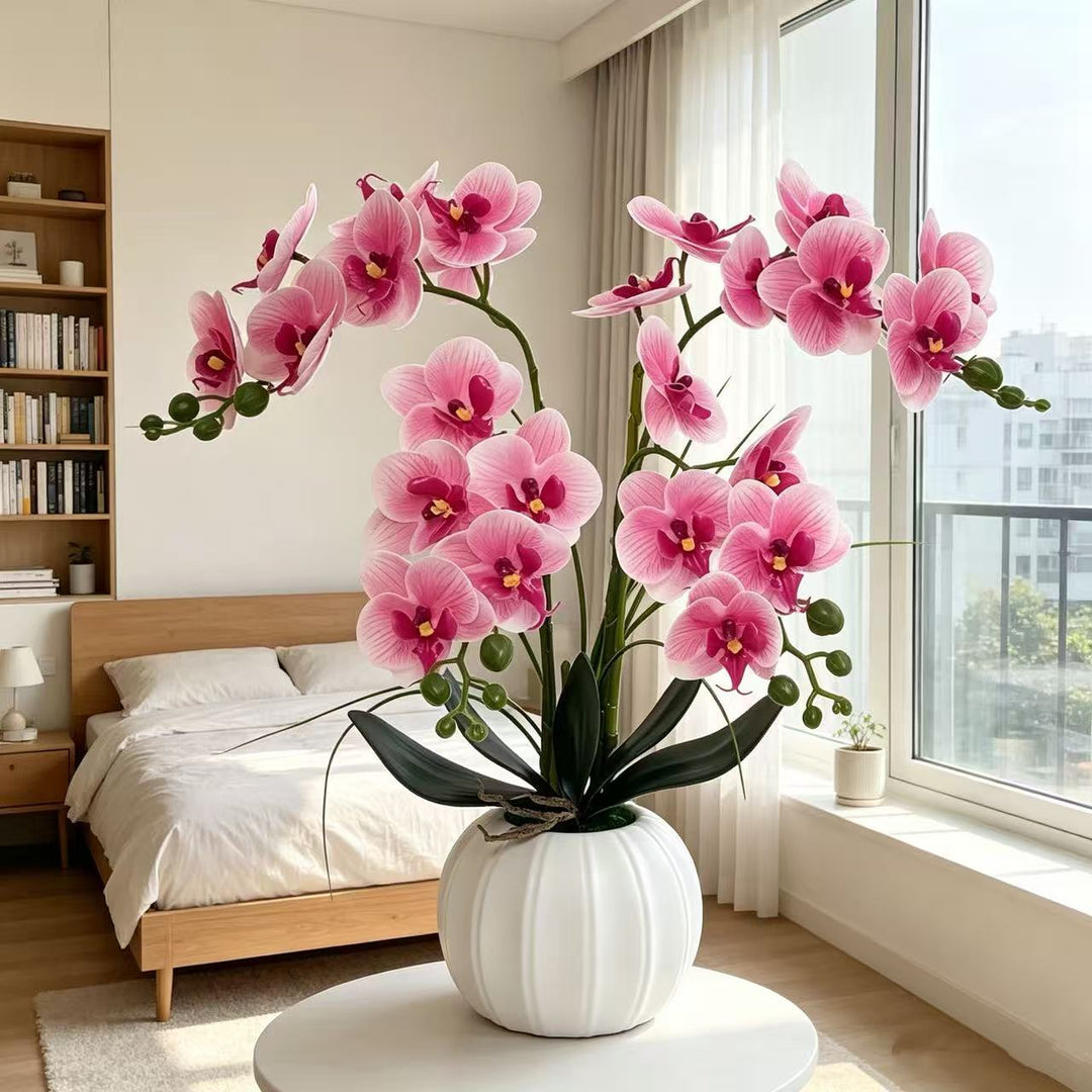 Elegante realistische Orchideenarrangement