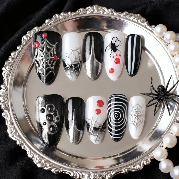 Spooky-Themen Press-On Nagelset