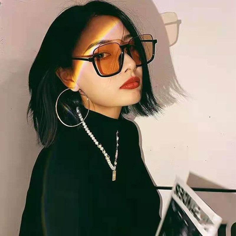 Damen Modische Quadratische Sonnenbrille mit hochwertigem UV-Schutz Karnz
