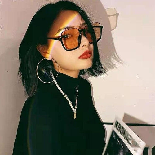 Damen Modische Quadratische Sonnenbrille mit hochwertigem UV-Schutz Karnz