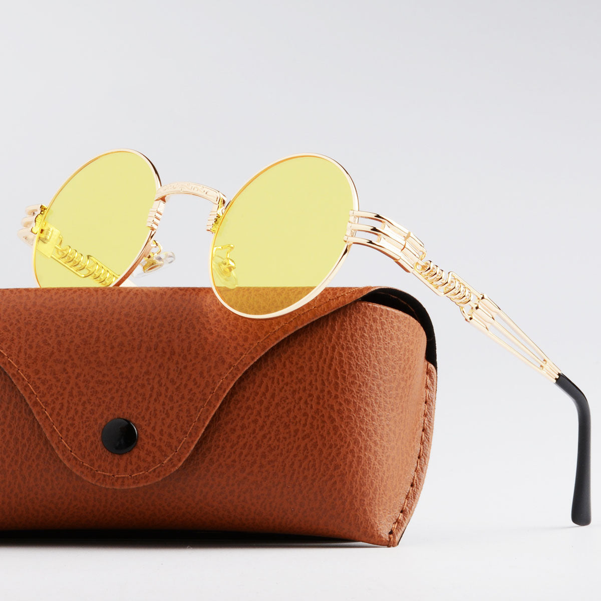 Damen Künstlerische Rundbrille Karnz
