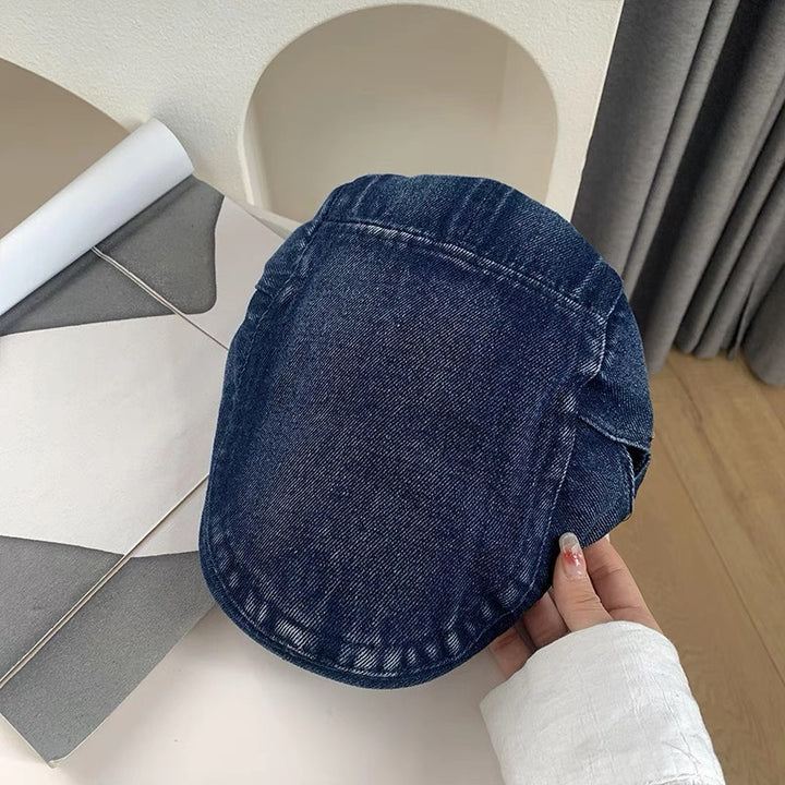 Denim Newsboy-Cap
