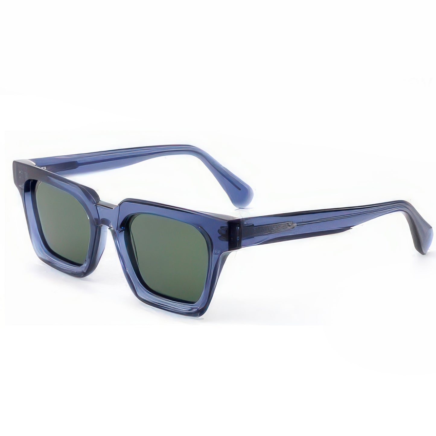 Damen stylische Sonnenbrille im modernen Design mit robustem, transparenten Rahmen Karnz