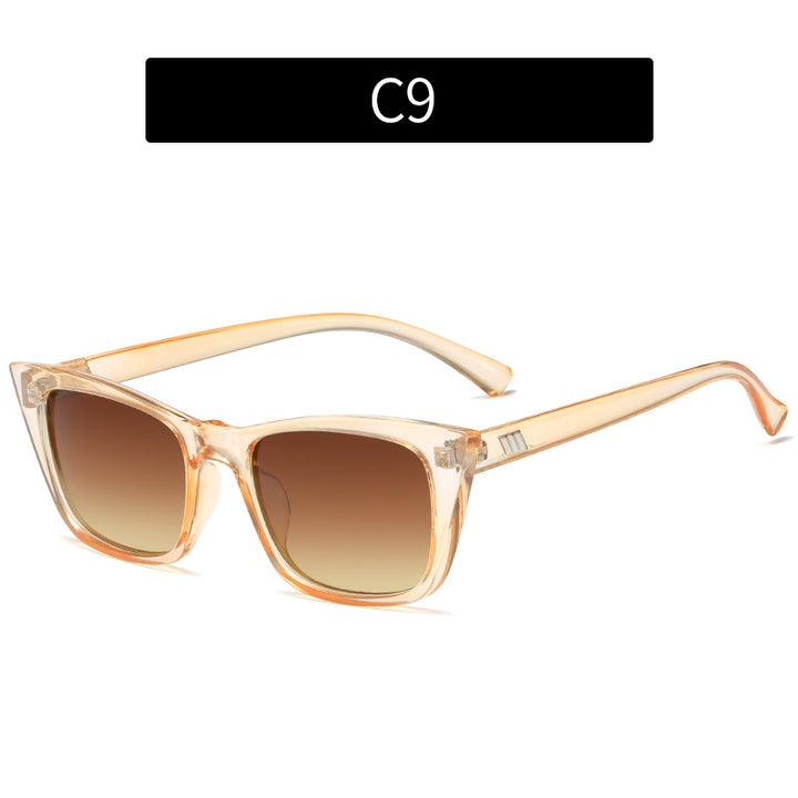 Moderne geometrische Katzenaugen-Sonnenbrille