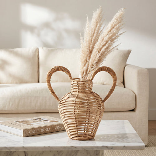Dekorative Vase aus geflochtenem Naturmaterial Karnz
