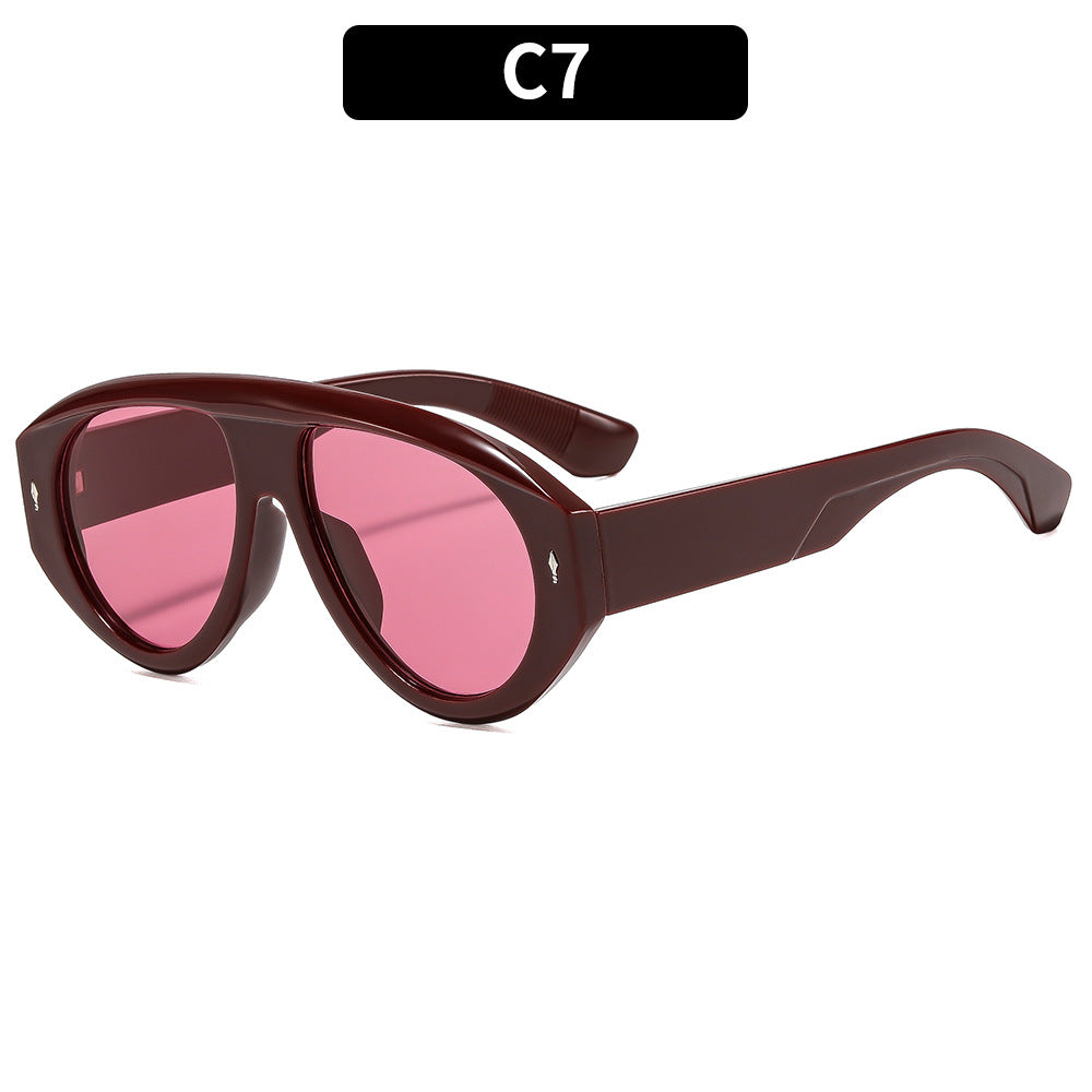 Stylische klare Linse Sonnenbrille