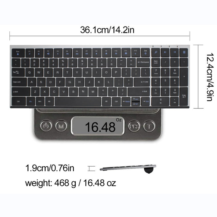 Ultraleichte Kabellose Tastatur mit Langer Akku-Laufzeit Karnz