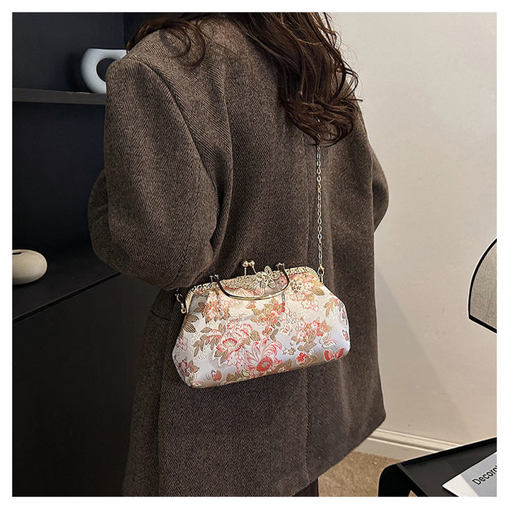 Vintage Blumige Abendtasche