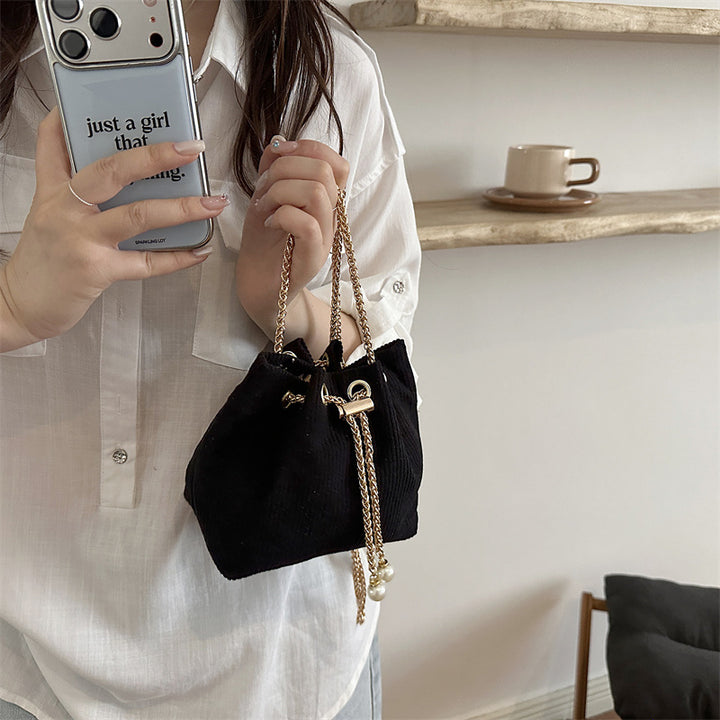 Stylische Leopardenmuster-Bucket-Handtasche