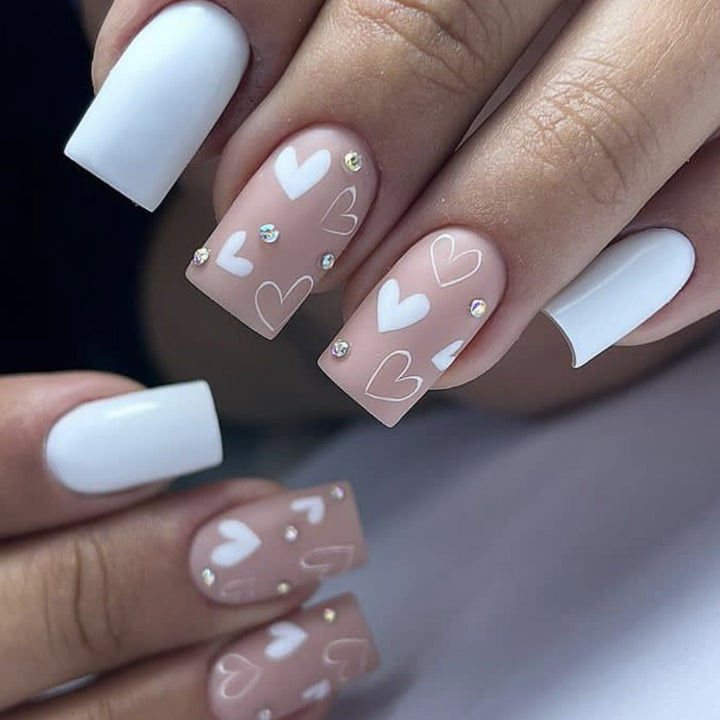 Herz-Akzent Acryl Nagel Kunst Extensions Karnz 1789713427