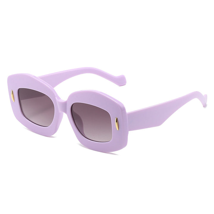 Zeitgenössische Chunky Rahmen Sonnenbrille Karnz