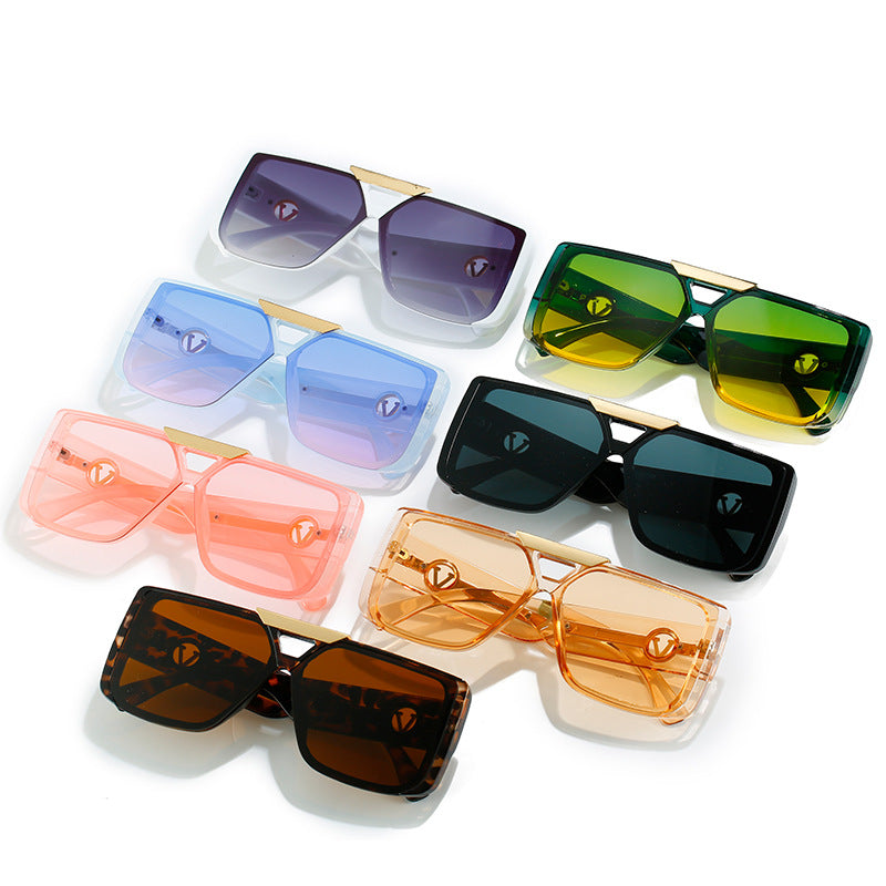 Damen elegante quadratische Sonnenbrille Karnz
