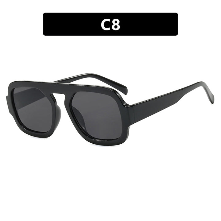 Damen trendige Sonnenbrille mit markantem eckigem Design und UV-Schutz Karnz