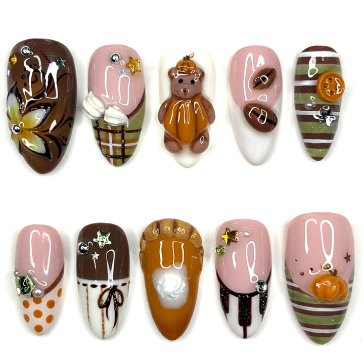 Thematische verspielte Nagelkunst Set