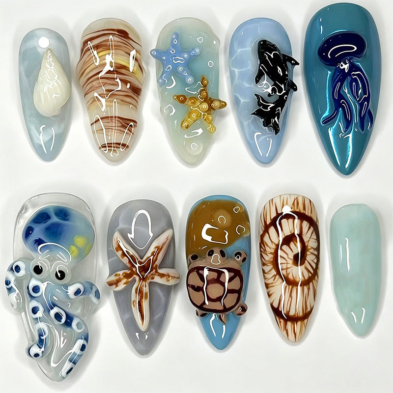 Luxus Nagelkunst-Set mit galaktischen Motiven Karnz
