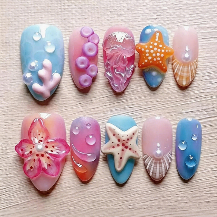 Dekoratives Gel-Nagelkunst Set