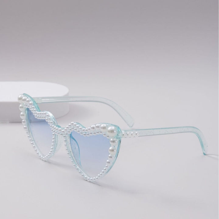 Damen Designer-Sonnenbrille mit Perlenrahmen von Karnz
