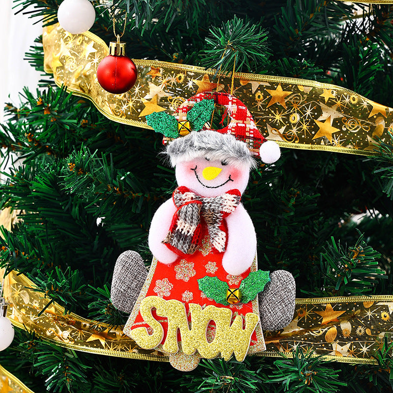 Dekorative Weihnachtsfigur in Schneemann-Design Karnz