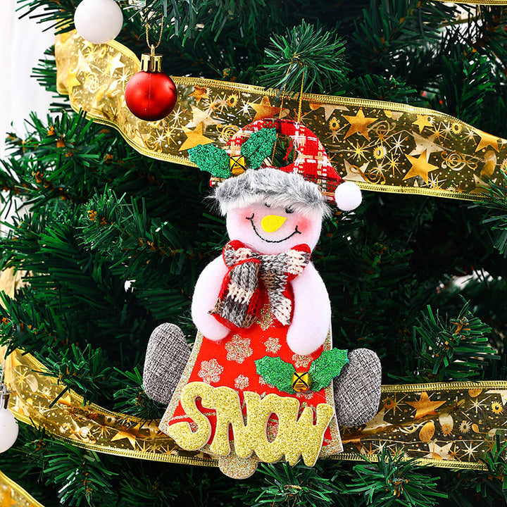 Dekorative Weihnachtsfigur in Schneemann-Design Karnz