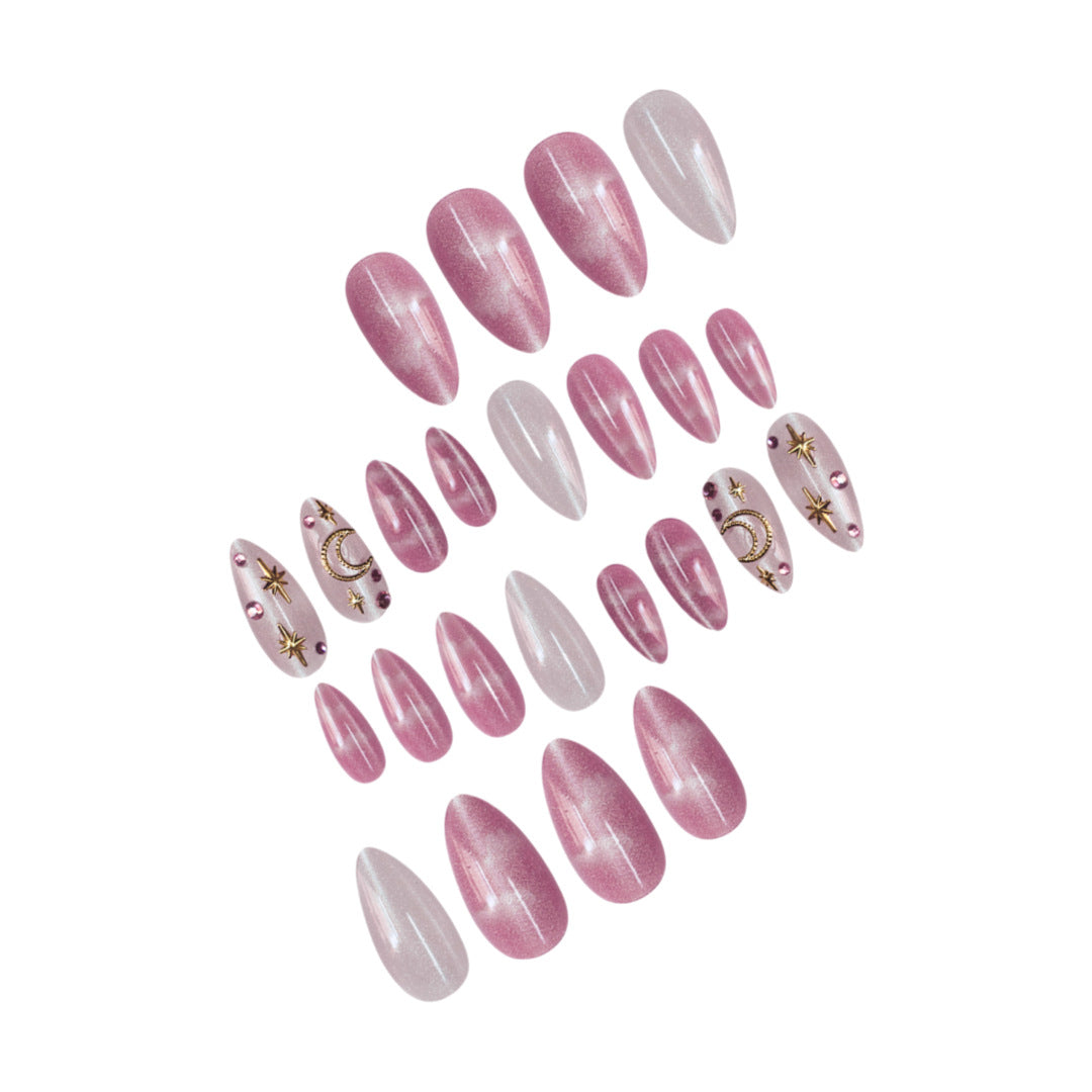 Himmlische Themen Press-On Nagelkunst Karnz