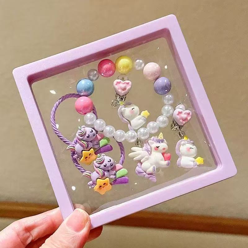 Verspielt Einhorn Charm Armband Set Karnz