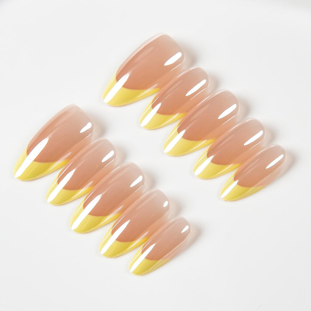 Premium Glänzende Stiletto Press-On Nagelspitzen
