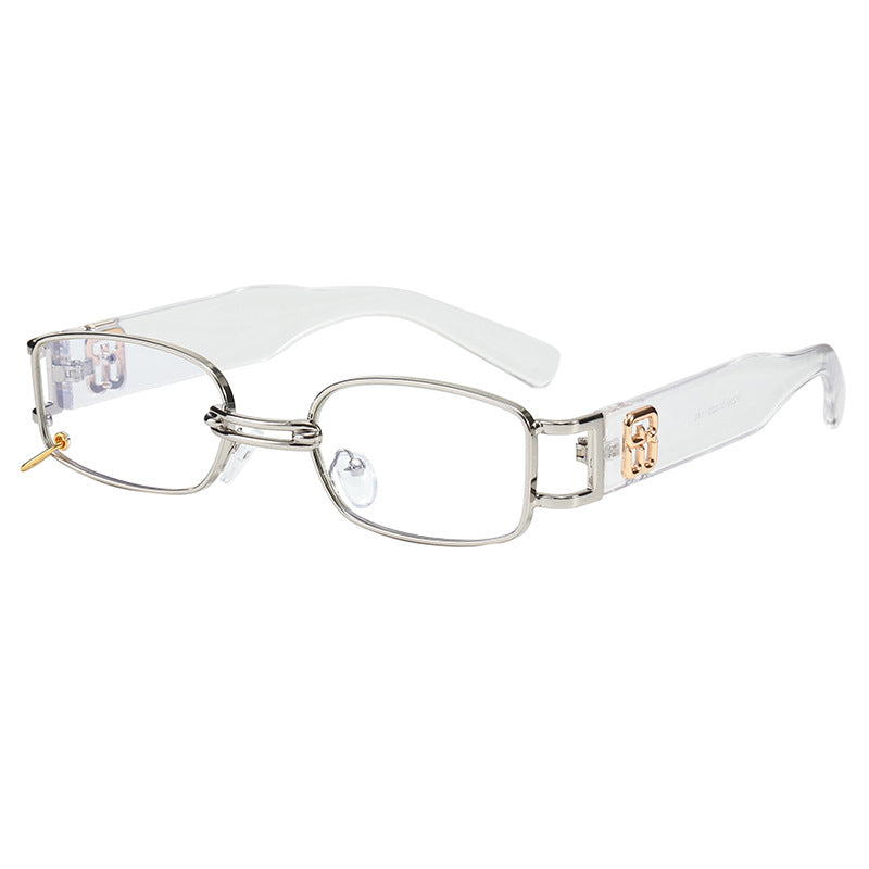 Modische Sonnenbrille mit Einzigartigem Rechteckigem Rahmen Karnz