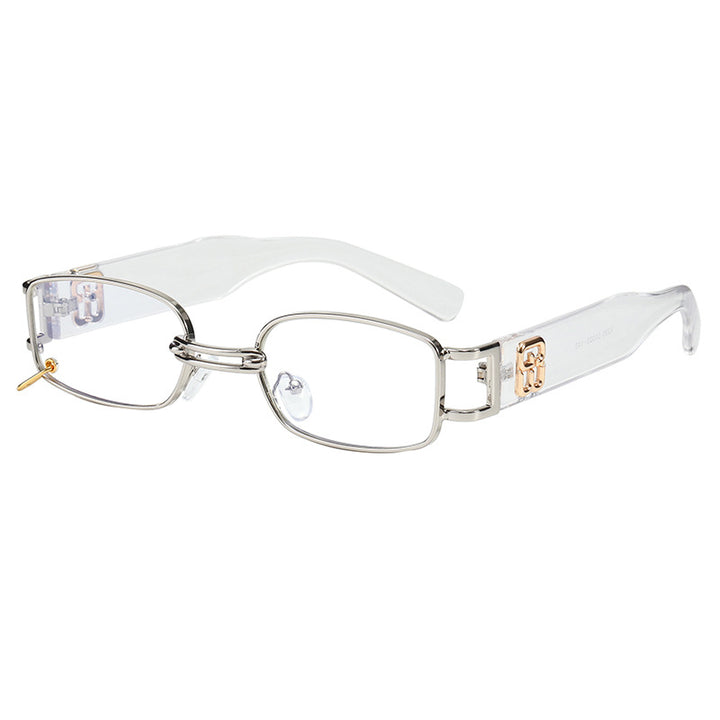 Modische Sonnenbrille mit Einzigartigem Rechteckigem Rahmen Karnz