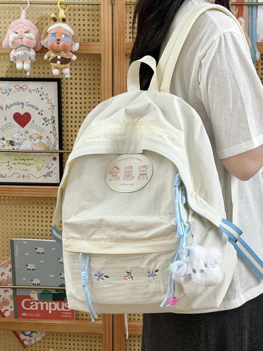 Bestickter lässiger Rucksack Karnz