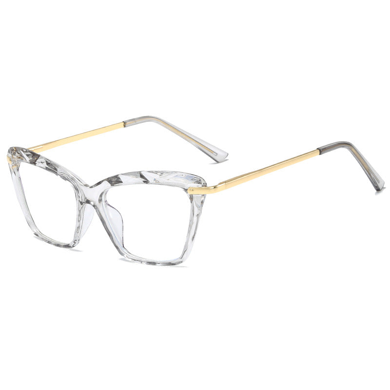 Damen modische große Brille mit elegantem Metallrahmen Karnz