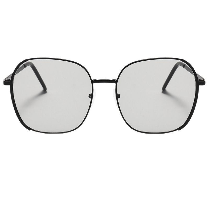 Damen Große quadratische Sonnenbrille mit hochwertigem Metallrahmen Karnz