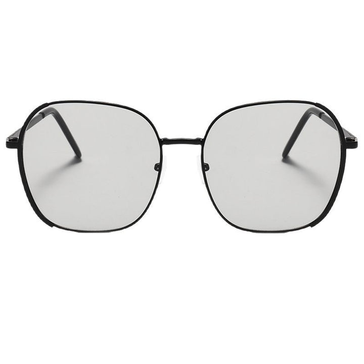 Damen Große quadratische Sonnenbrille mit hochwertigem Metallrahmen Karnz