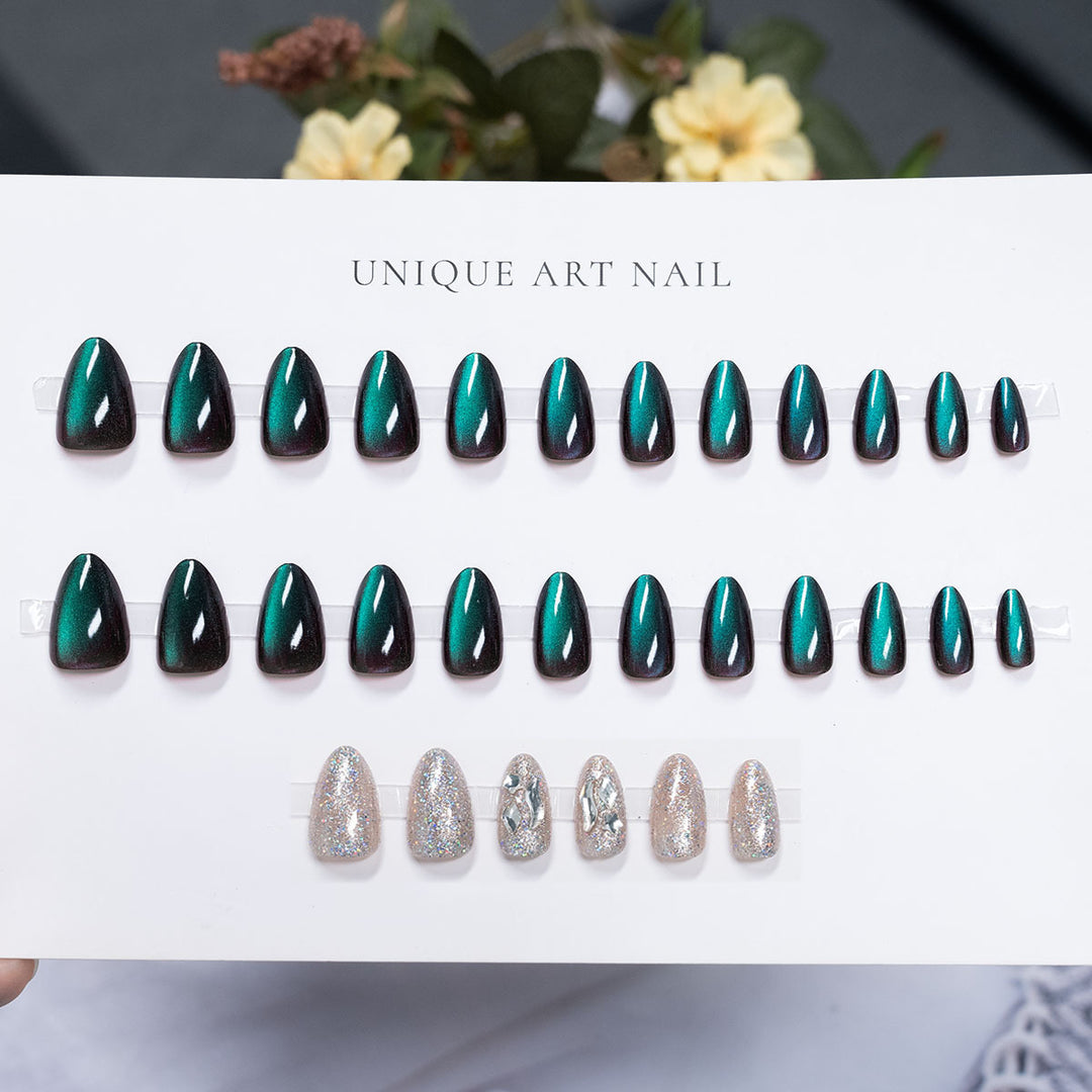 Hochglanz Press-On Nagelkunst