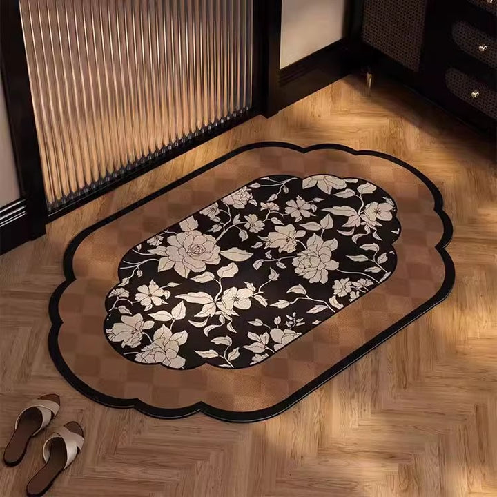 Blumenmuster Anti-Rutsch-Badmatte
