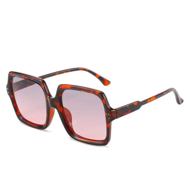 Damen quadratische modische Sonnenbrille mit polarisierten Gläsern Karnz