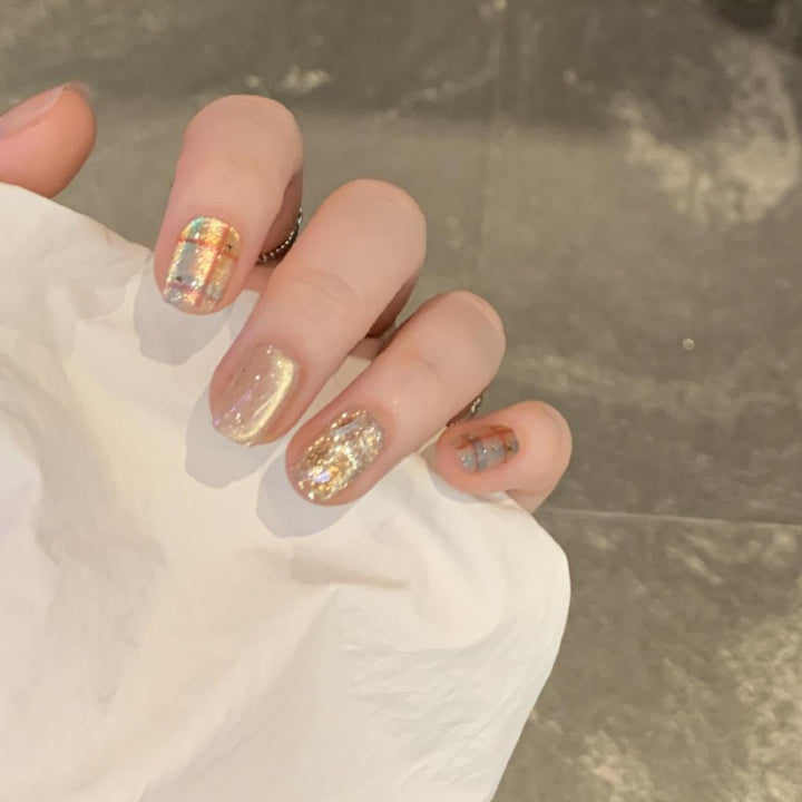 Kreative Glitzer Nagelspitzen Karnz