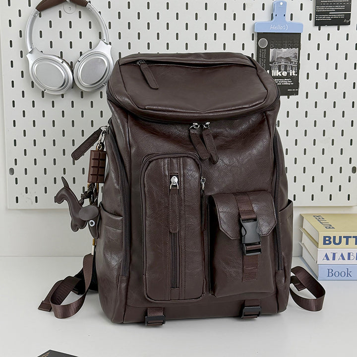 Multifunktionaler Leder-Rucksack Karnz