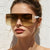 Damen oversized Sonnenbrille mit modernem futuristischen Design Karnz