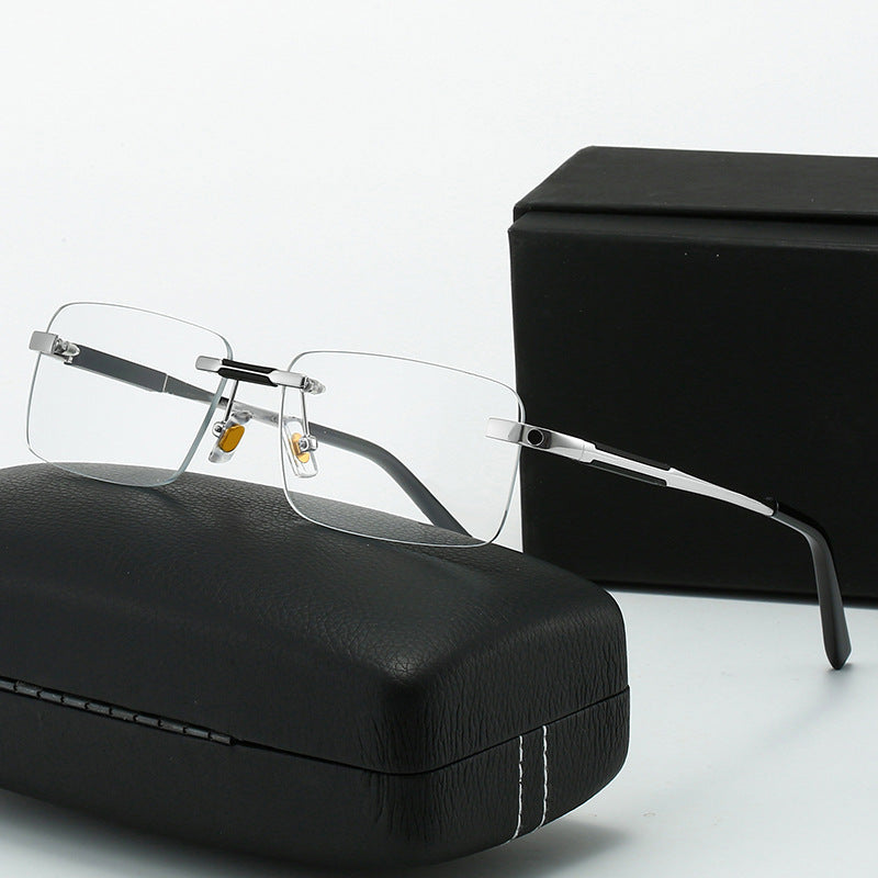 Damen Sonnenbrille im modernen rechteckigen Design mit luxuriösen Metallelementen Karnz