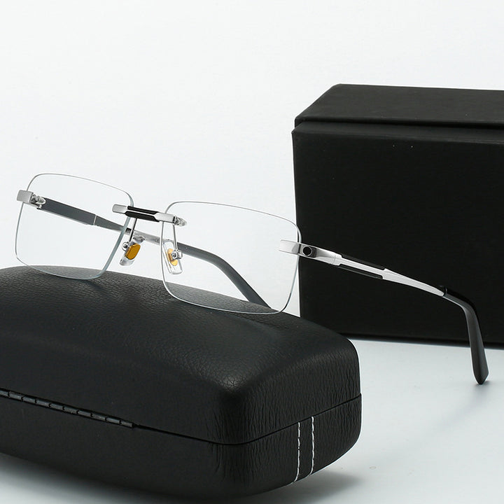 Damen Sonnenbrille im modernen rechteckigen Design mit luxuriösen Metallelementen Karnz