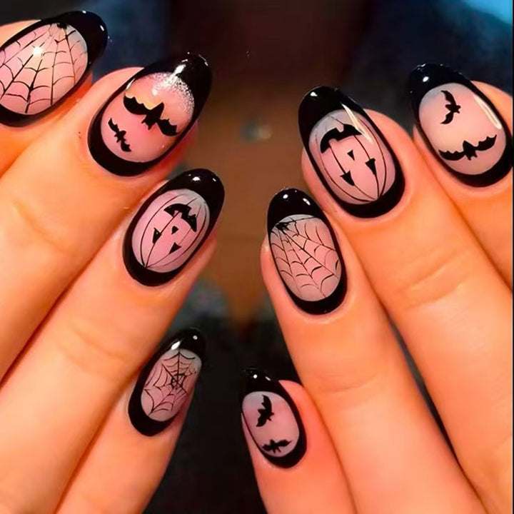 Halloween-Themen Press-On Nagelkunst Set