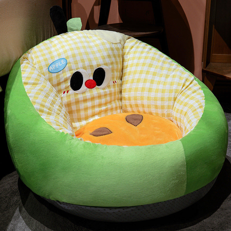 Kuschel-Babysitz-Einsatz mit ergonomischer Polsterung und Apfel-Motiv