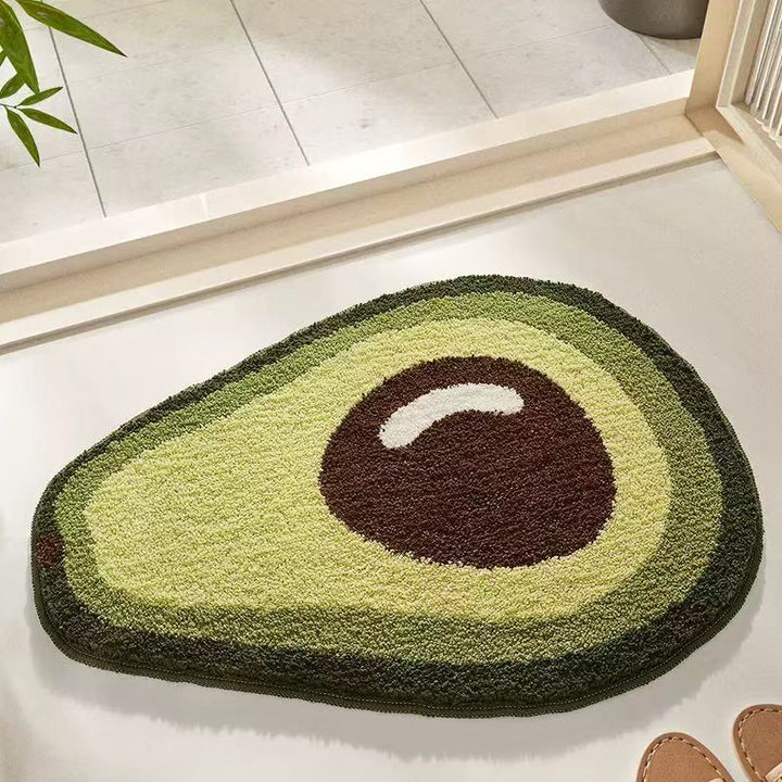 Avocado-förmige Indoor-Badezimmermatte für das Badezimmer