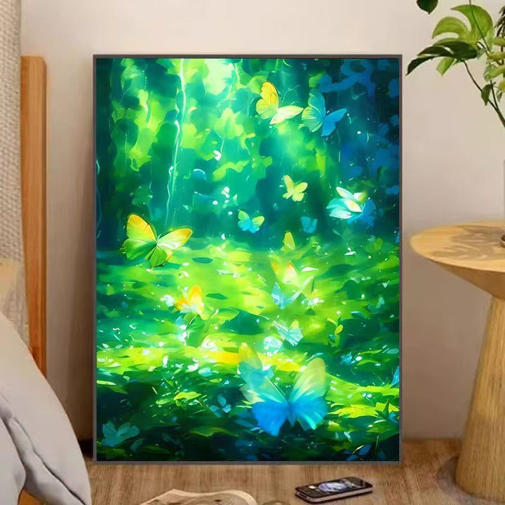 Fantasy Forest Schmetterling Wandkunst Karnz