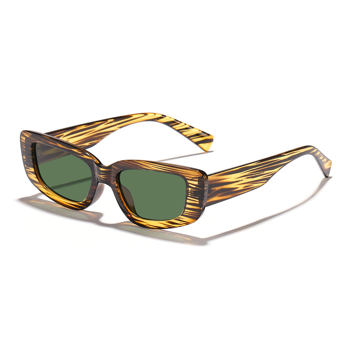 Damen modische Cat-Eye Sonnenbrille mit breitem Kunststoffrahmen und UV-Schutz Karnz