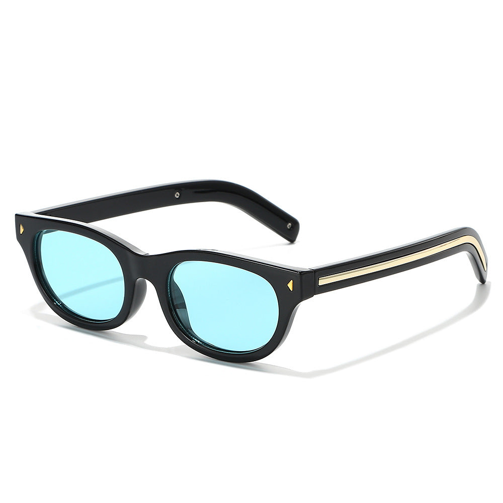 Retro-inspirierte Schildpatt Katzenaugen-Sonnenbrille Karnz