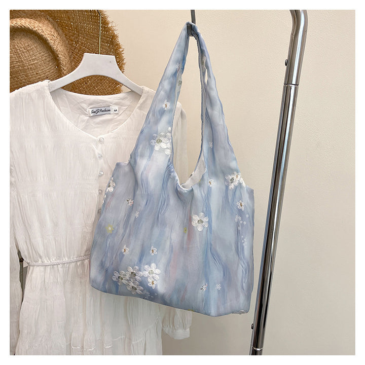 Elegante floral bedruckte Schulter Tote Bag Karnz